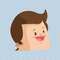 Man profile design , vector illustration