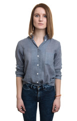 Fototapeta premium Casual style woman portrait.