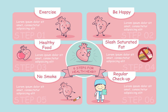 6 steps for health heart