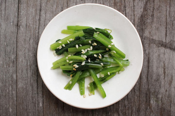 Spinach with sesame korean food