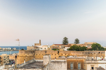 Fototapeta na wymiar ancient seaside town on the coast of Apulia