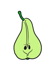 pear half cut half Eat Well