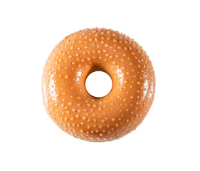 Children's bagel, toy plastic, isolated on white