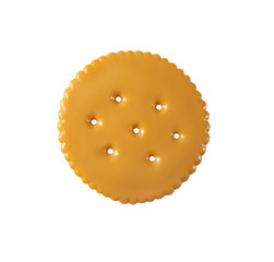 Children's cookies, toy plastic, isolated on white
