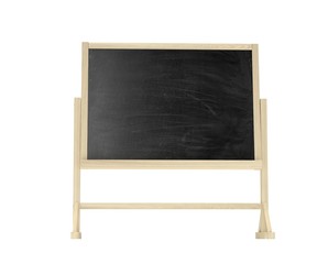 Obraz premium blackboard, chalkboard isolated on white. 3d rendering.