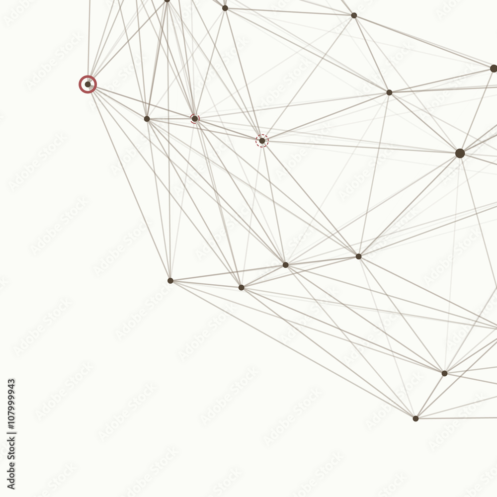 Poster Abstract background with dotted grid