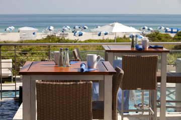 Table with an ocean view