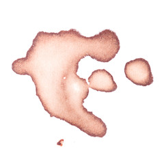coffee stain on a white background