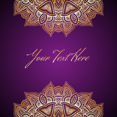 Decorative element border. Abstract invitation card. Template wave design for card.