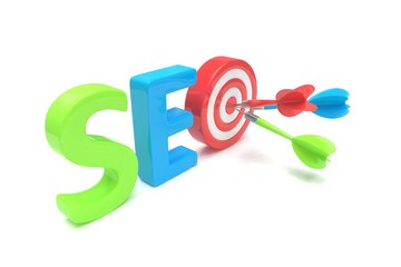 SEO concept. 3D illustration.