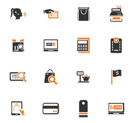 E-commerce icons set