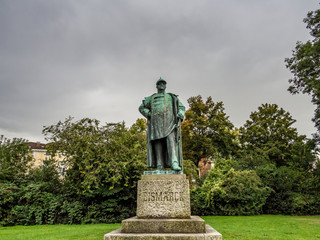 Obraz premium Statue of Otto von Bismarck in Luebeck, Germany