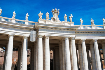 Vatican city. View from St. Peter's square.