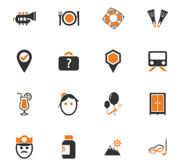 Travel icons set
