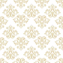 Rolgordijnen Oriental classic ornament. Seamless abstract golden pattern © Fine Art Studio