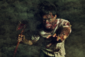 zombie in the haunted school