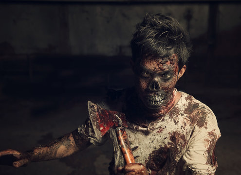 zombie in the haunted school