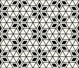 Star seamless geometric pattern background vector