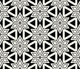 Star seamless geometric pattern background vector