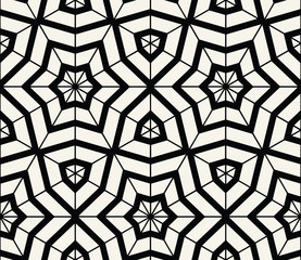 Star seamless geometric pattern background vector
