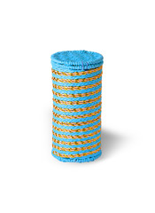 colored striped woven box