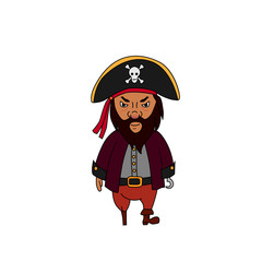 Cartoon pirate character