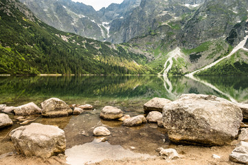 Mountain lake Morskie Oko, Tatra Mountains, Poland © alicja neumiler
