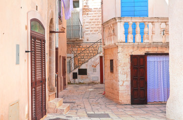 Alleyway. Polignano a mare. Puglia. Italy.