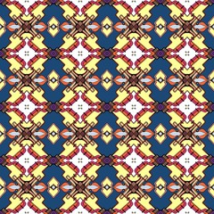 Fototapeta na wymiar Vector ornamental seamless pattern. Repeating decorative geometric background