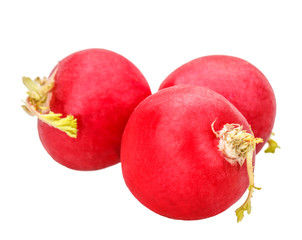radish isolated on white