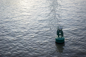 buoy on the river