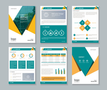 annual report , brochure , flyer, layout template