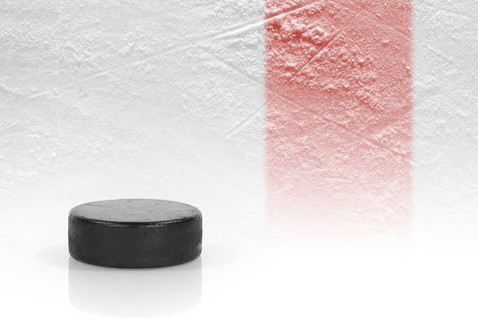 Hockey puck on the Red Line