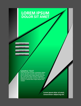 Vector design of the flyer background
