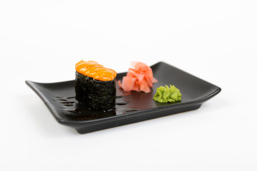 Image of tasty creamy nigiri