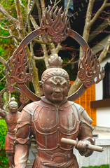 Jikoku-ten, one of the Four Celestial Guardians at Hase Dera Bud