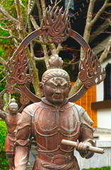 Fototapeta premium Jikoku-ten, one of the Four Celestial Guardians at Hase Dera Bud