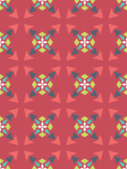 Vector modern seamless colorful geometry pattern, color abstract geometric background, pillow multicolored print, retro texture, hipster fashion design