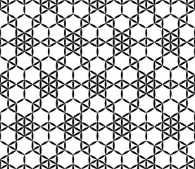Vector modern seamless geometry pattern, black and white abstract geometric background, subtle pillow print, monochrome retro texture, hipster fashion design