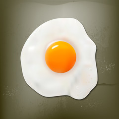 Fried egg on the beton 