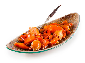 Traditional Tajine Vegetable Dish with Fork