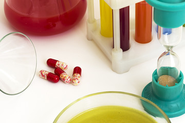 items on a table in a laboratory 13