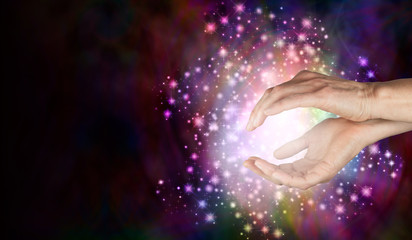 Image result for healing hands with lights balls