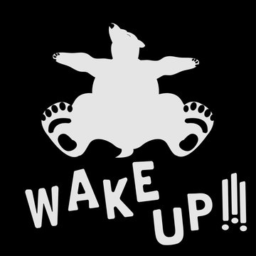Wake up. Vector illustration