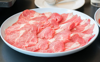sliced beef