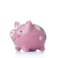 Pink piggy bank