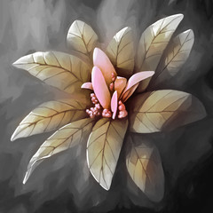 Fototapety  malowanie martwej natury kwiat