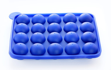 Silicone mold for cake pops isolated on white background