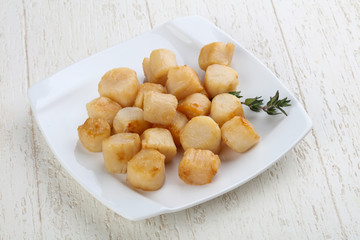 Roasted scallops
