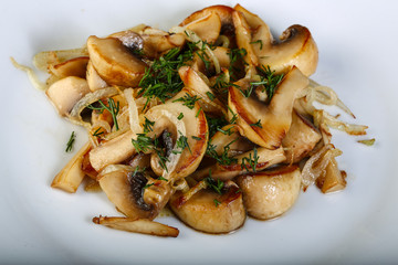 Roasted mushrooms